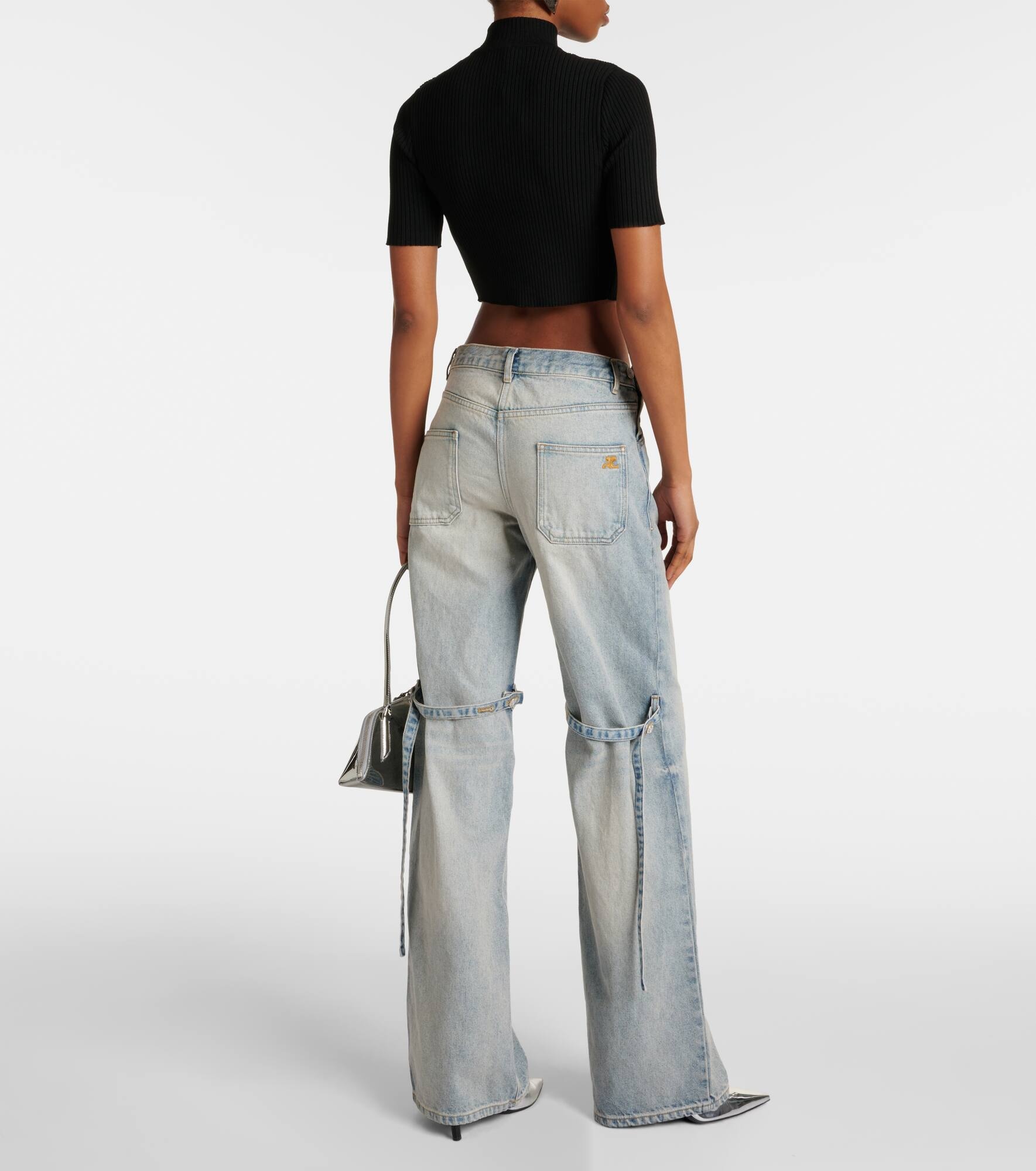 Sailor high-rise wide-leg jeans - 3