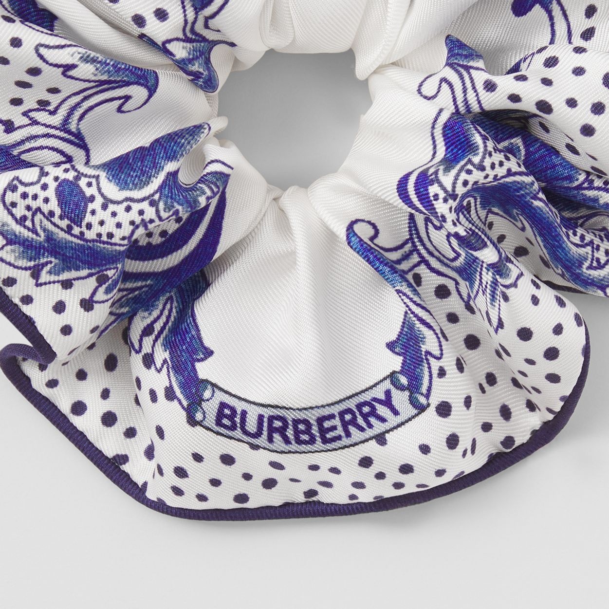 Ceramic Print Silk Scrunchie - 2