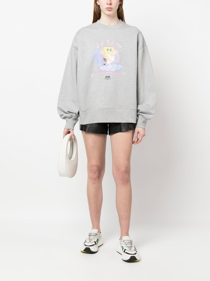 GCDS sponge bob-print sweatshirt outlook