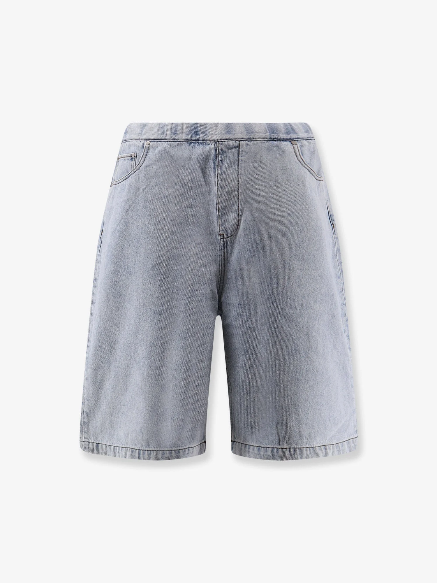 Entire Studios Light-Washed Denim Bermuda Shorts - 1