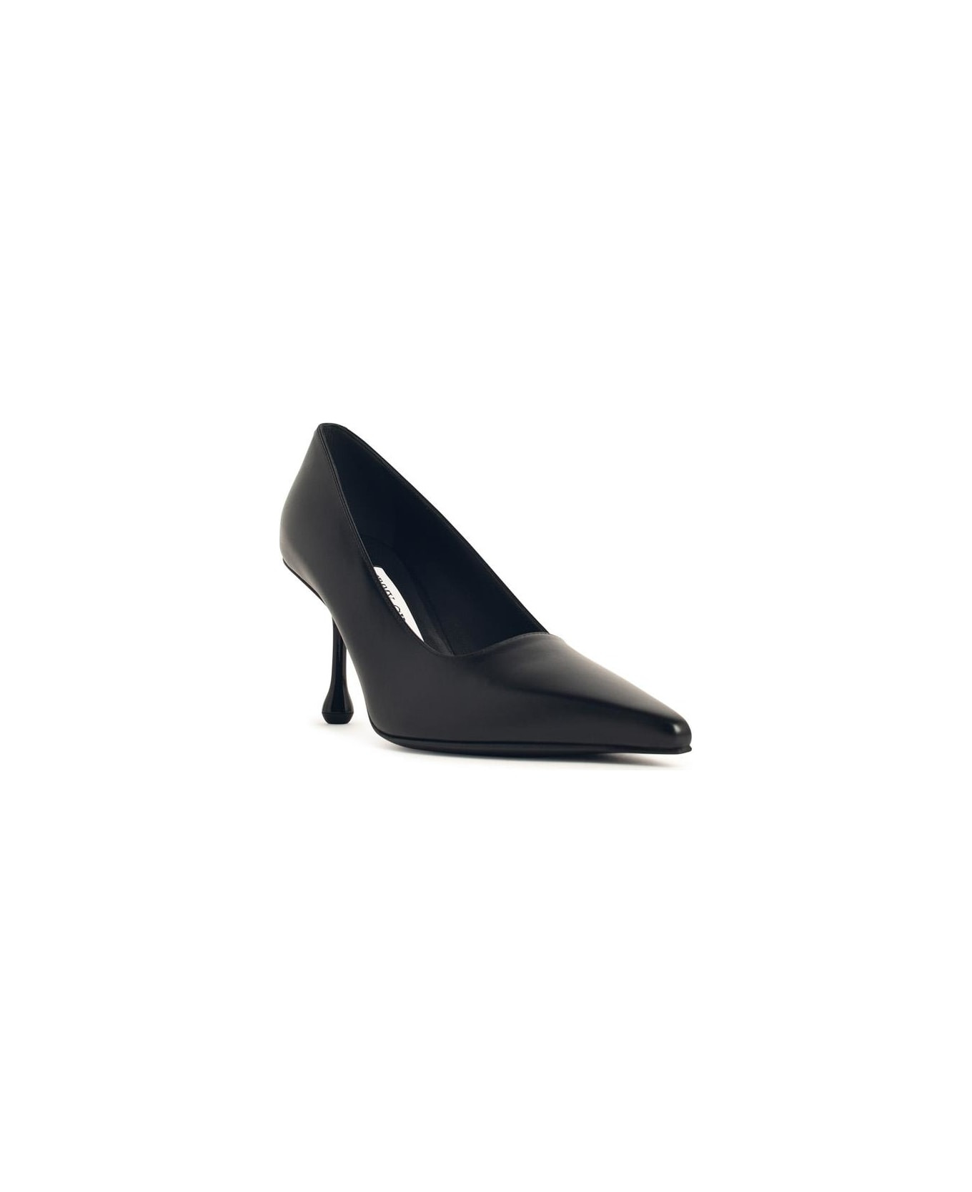 'ixia 80' Black Nappa Leather Pumps - 2