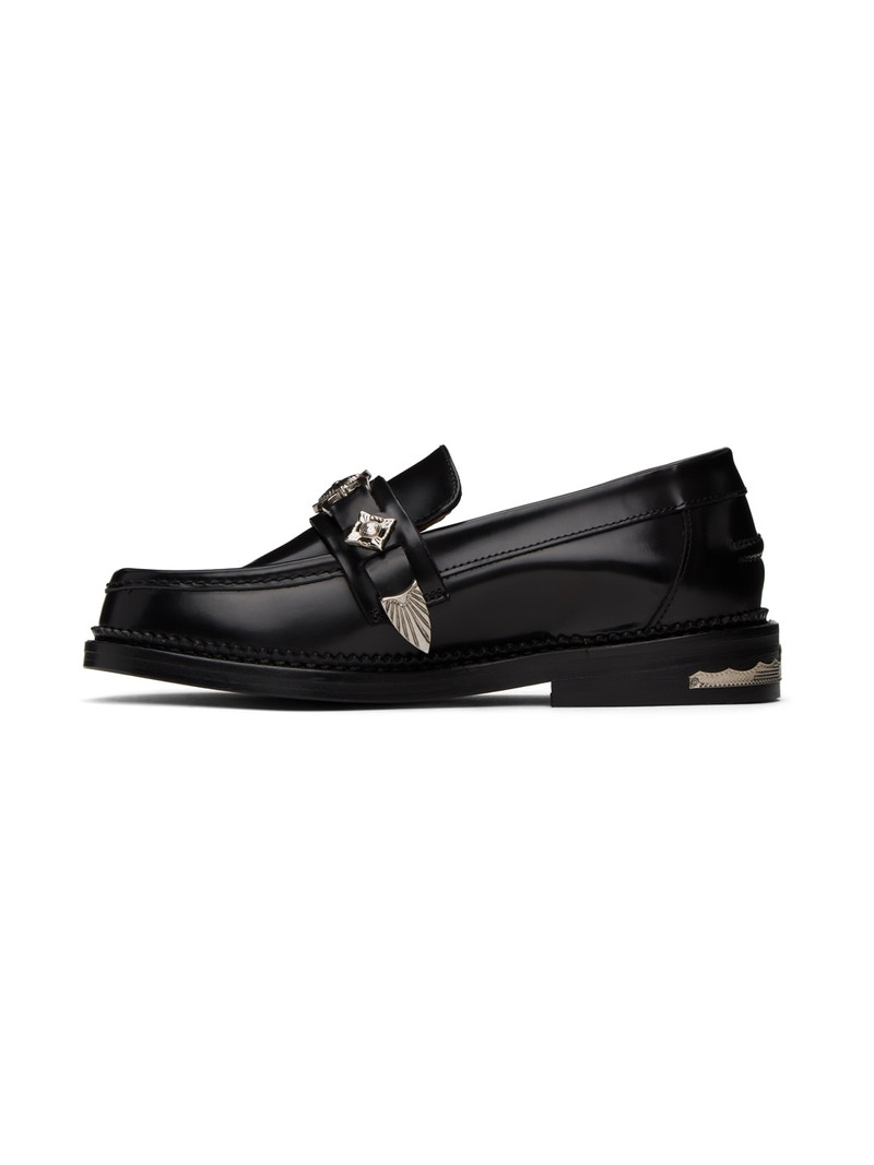 버클 세부 가죽 loafers 3