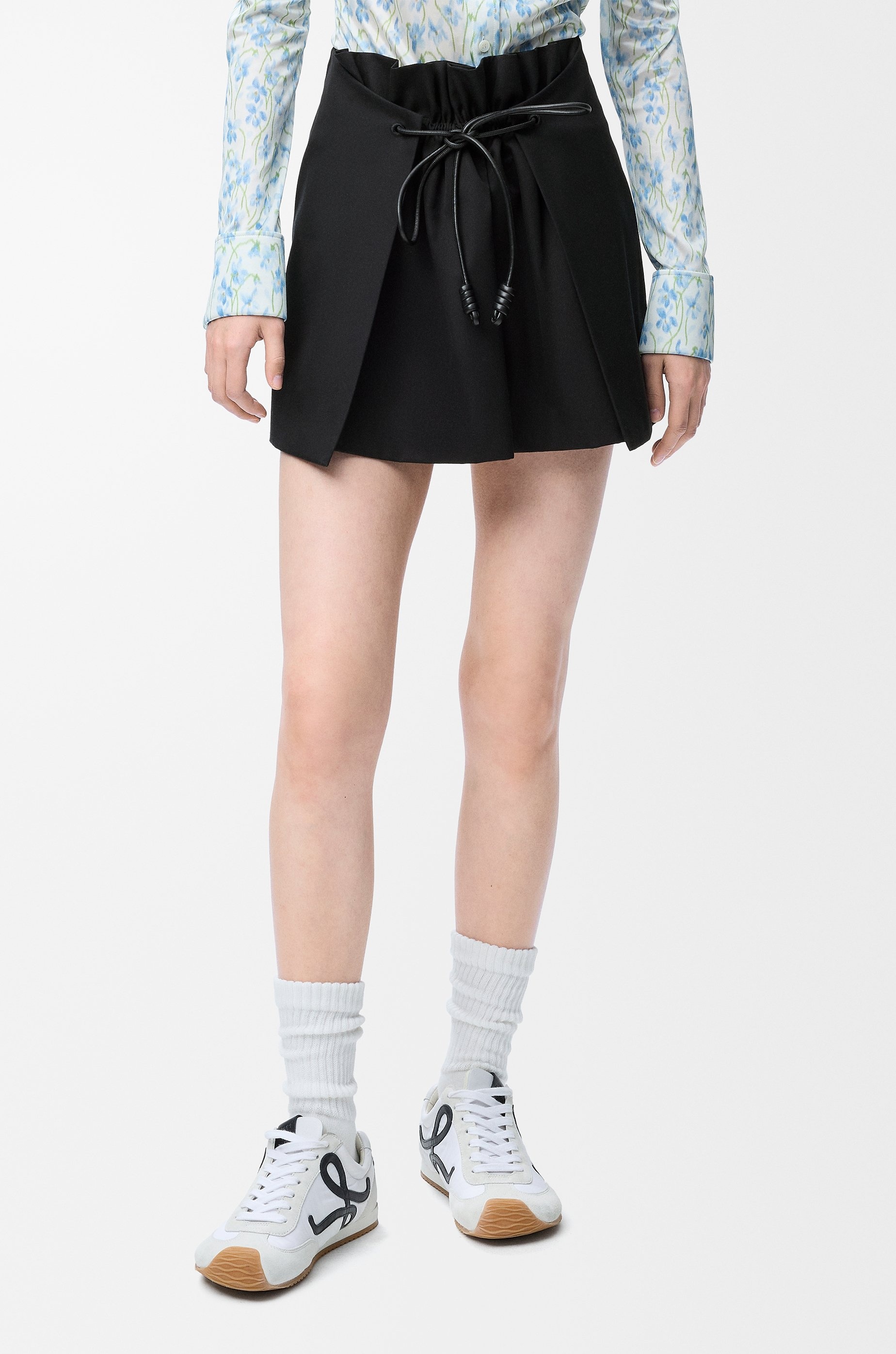 Mini skirt in cotton and silk - 3