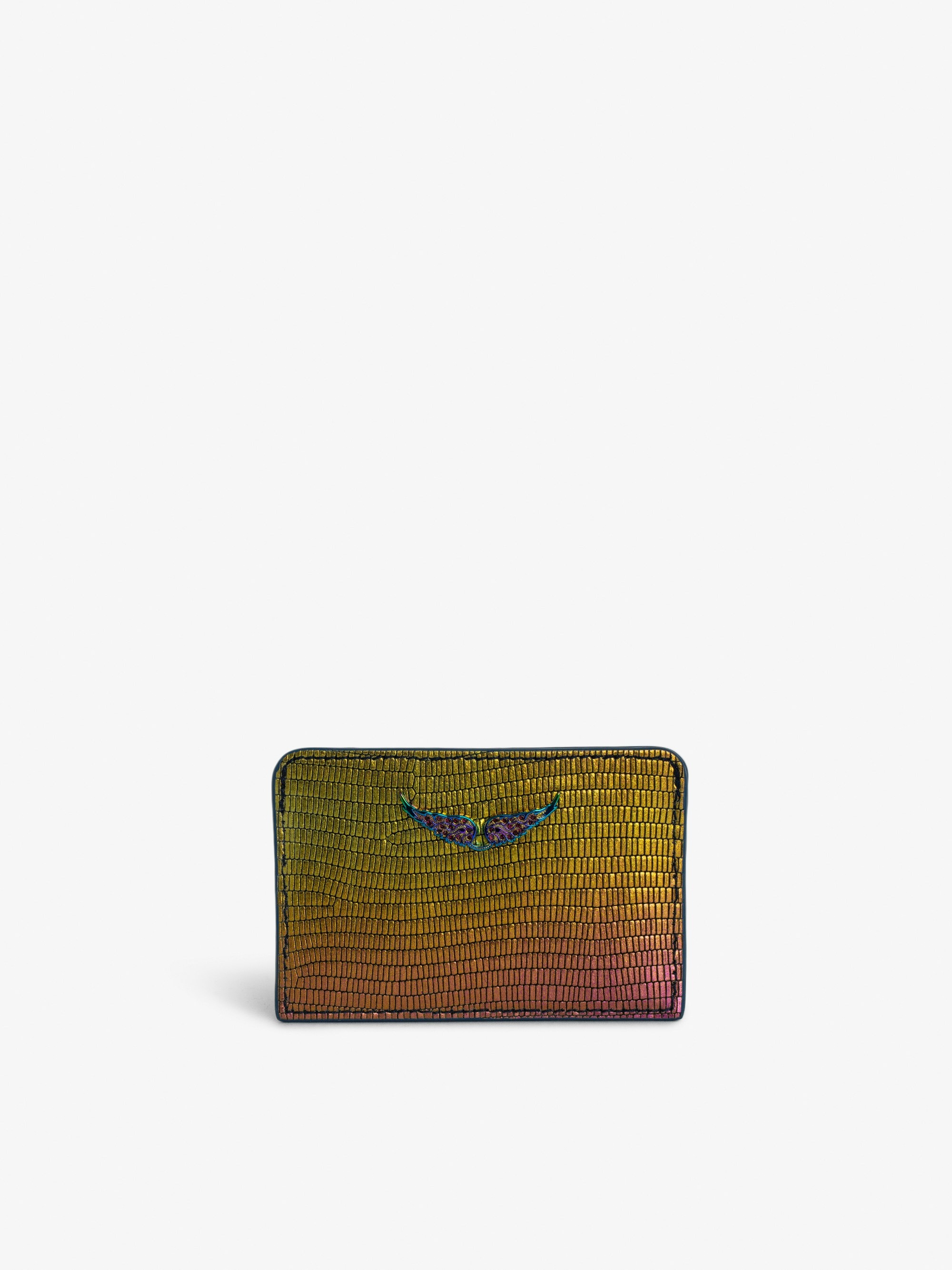 ZV Pass Embossed Metallic Card Holder - 1