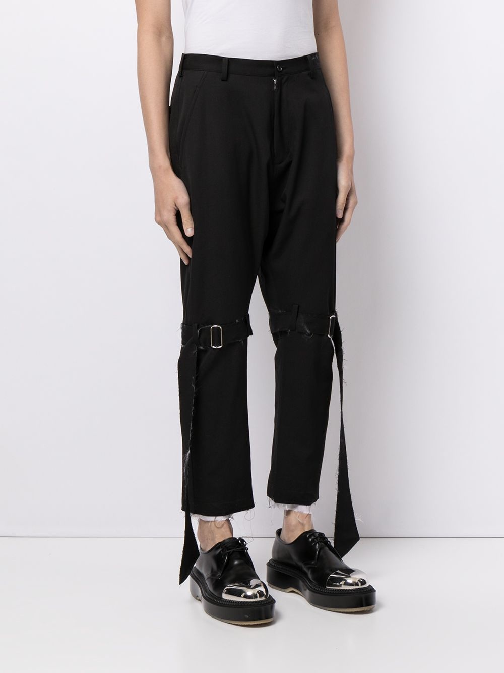 buckle-embellished trousers - 3