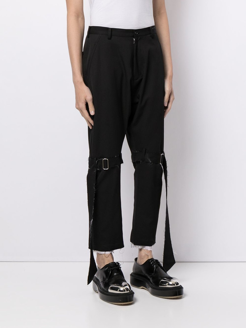 buckle-embellished trousers 3