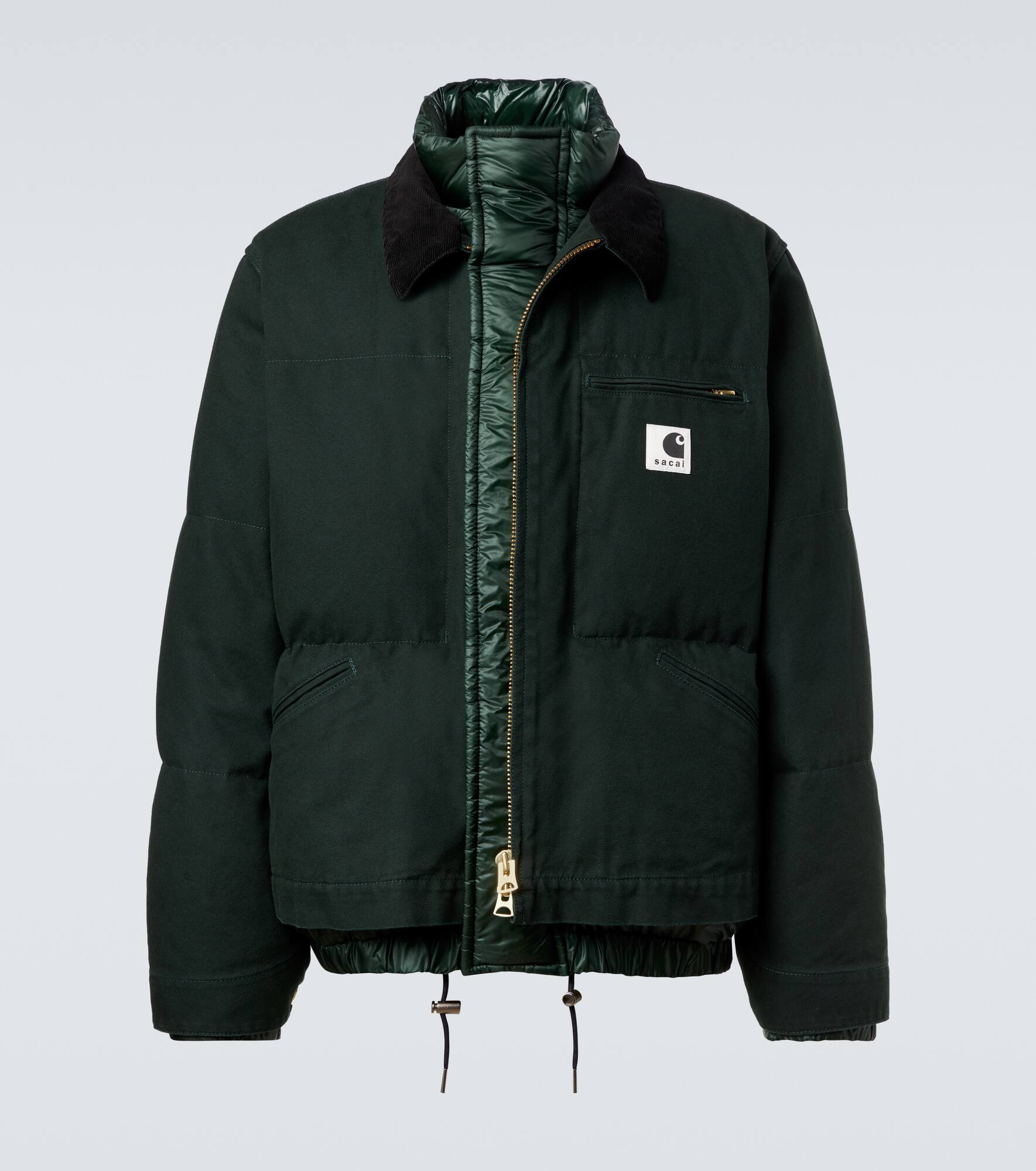 x Carhartt cotton canvas down jacket - 1