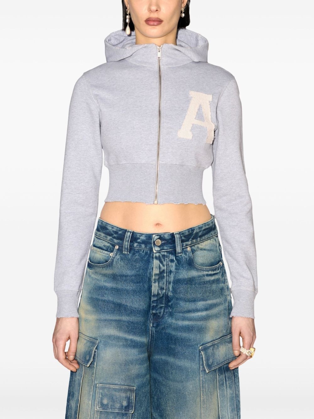 cropped hoodie - 3