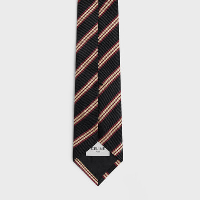 CELINE thin tie in striped silk outlook