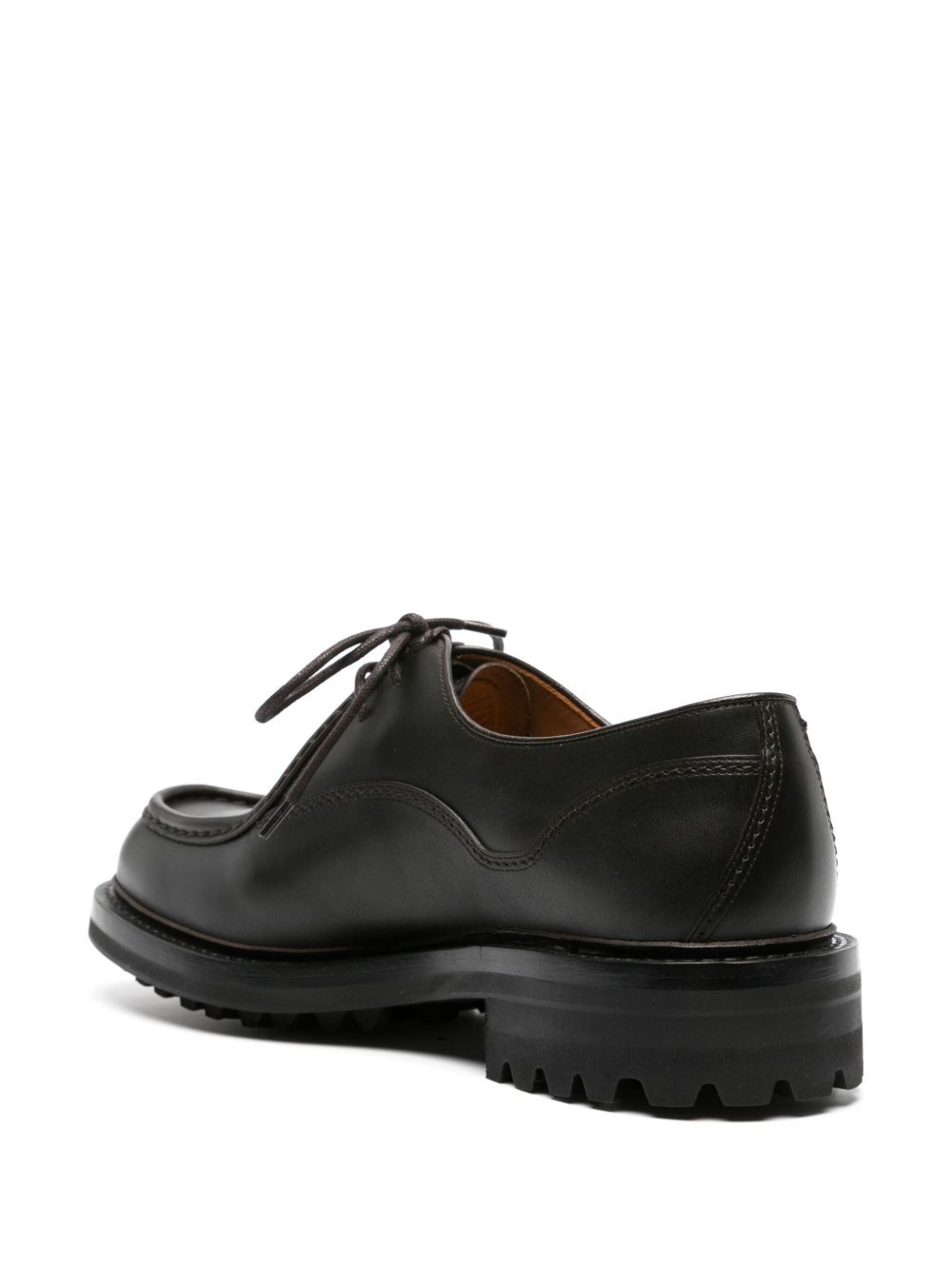 Lymington burnished-leather lace-up shoes - 3