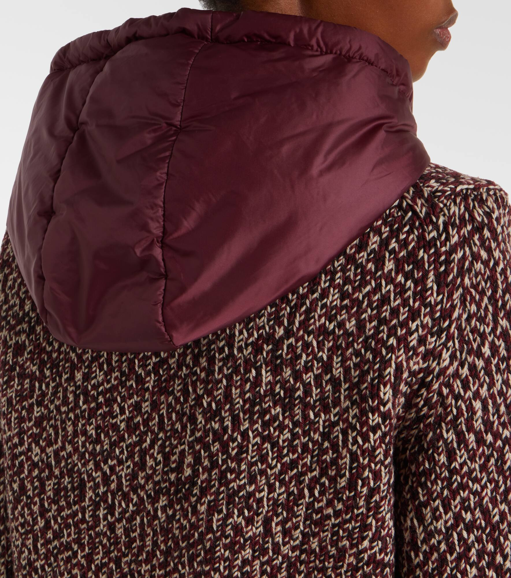 Marled-knit virgin wool jacket - 6