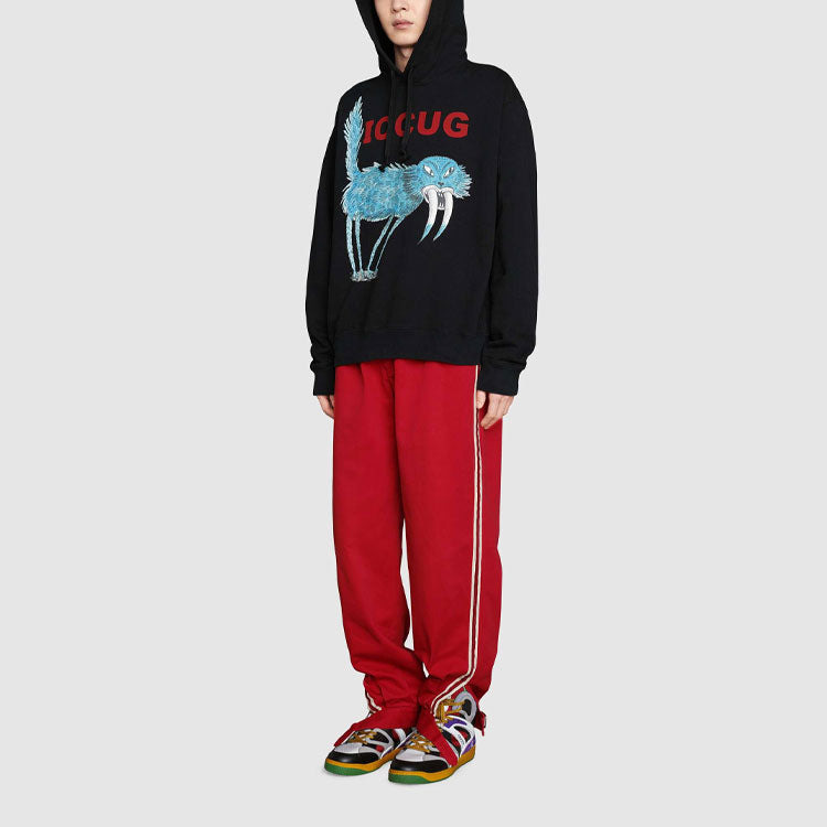 Men's Gucci x Freya Hartas Crossover FW21 Animal Printing Drawstring Black 646953-XJDJN-1082 - 3