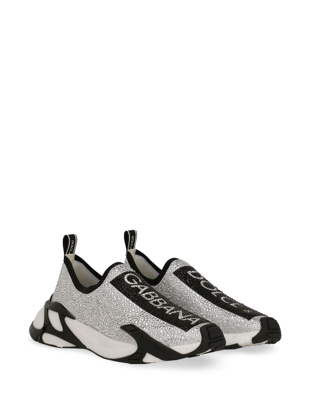 logo-print low-top sneakers - 2
