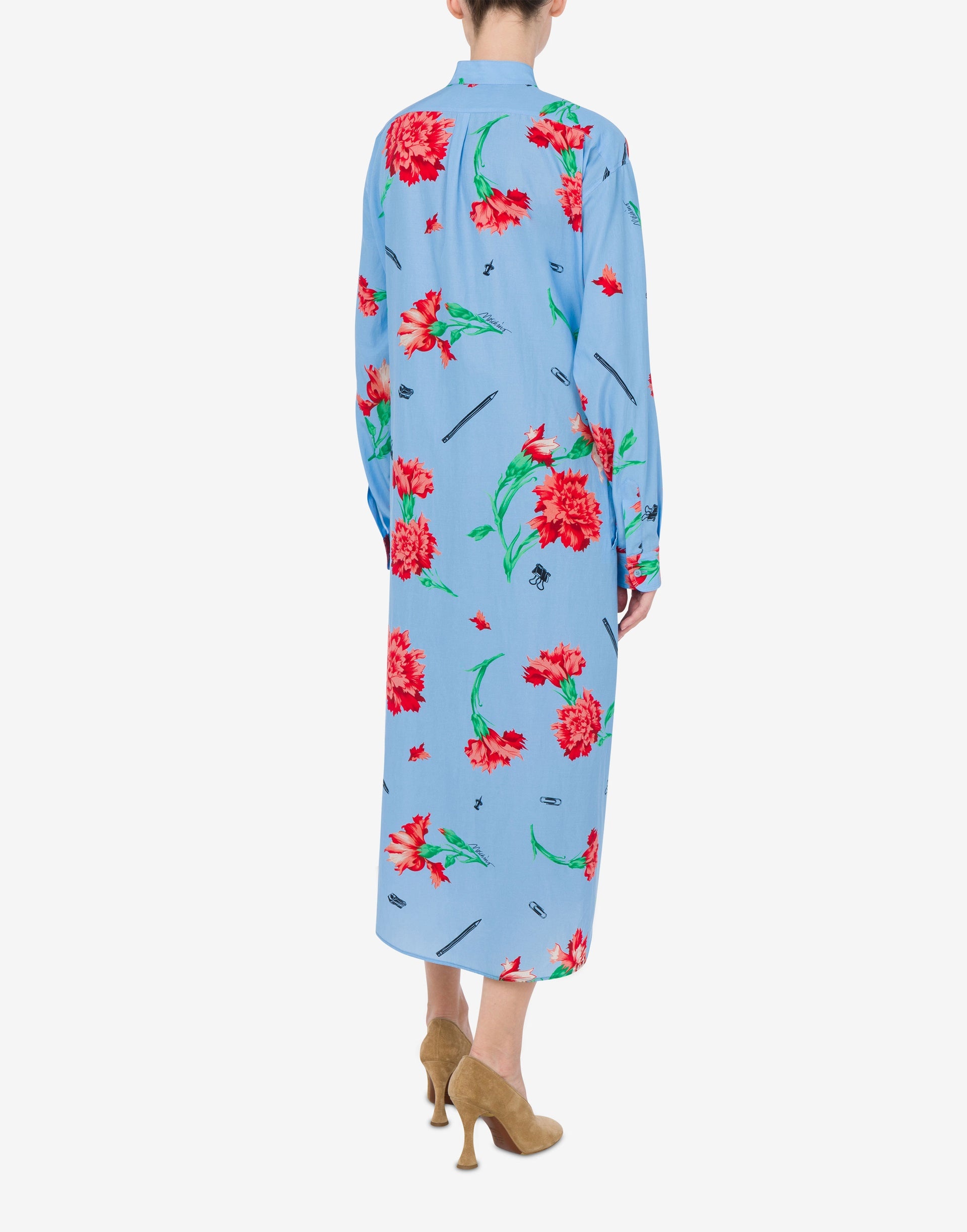CUPRO CANVAS DRESS CARNATION PRINT - 2