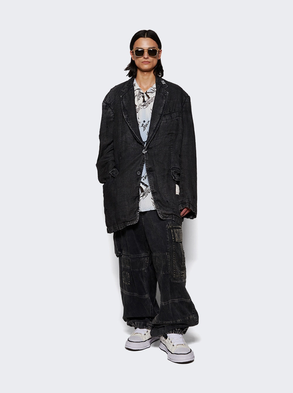 Repair Cargo Trousers Black - 5