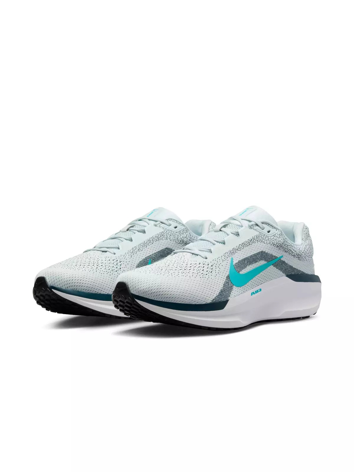 Winflo 11 "Pure Platinum/Armory Navy/Photon Dust/Dusty Cactus" Men's Wide Running Shoe - 3
