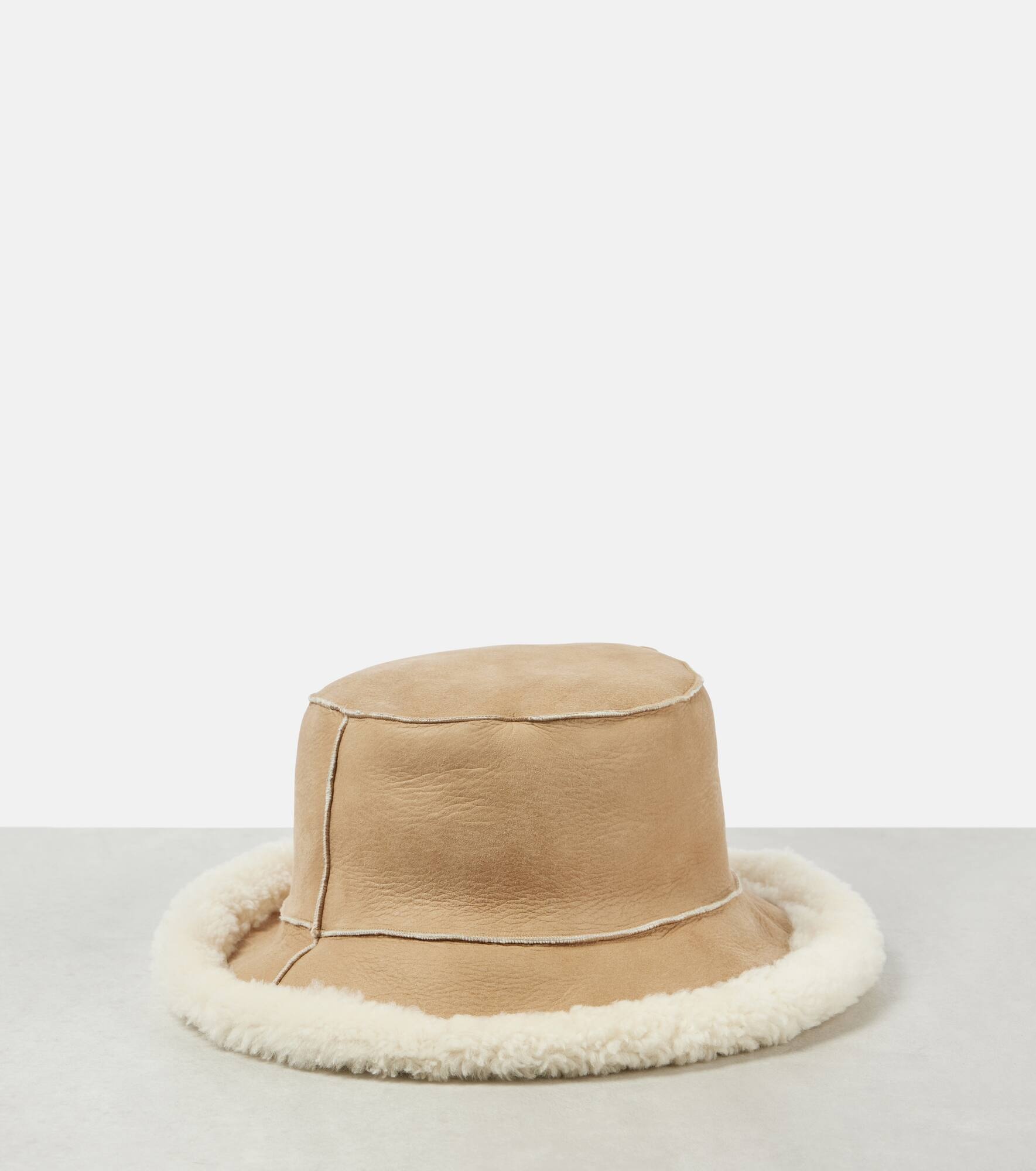 Reversible shearling bucket hat - 4