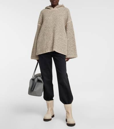 Loro Piana Monte Bianco hooded cashmere poncho outlook