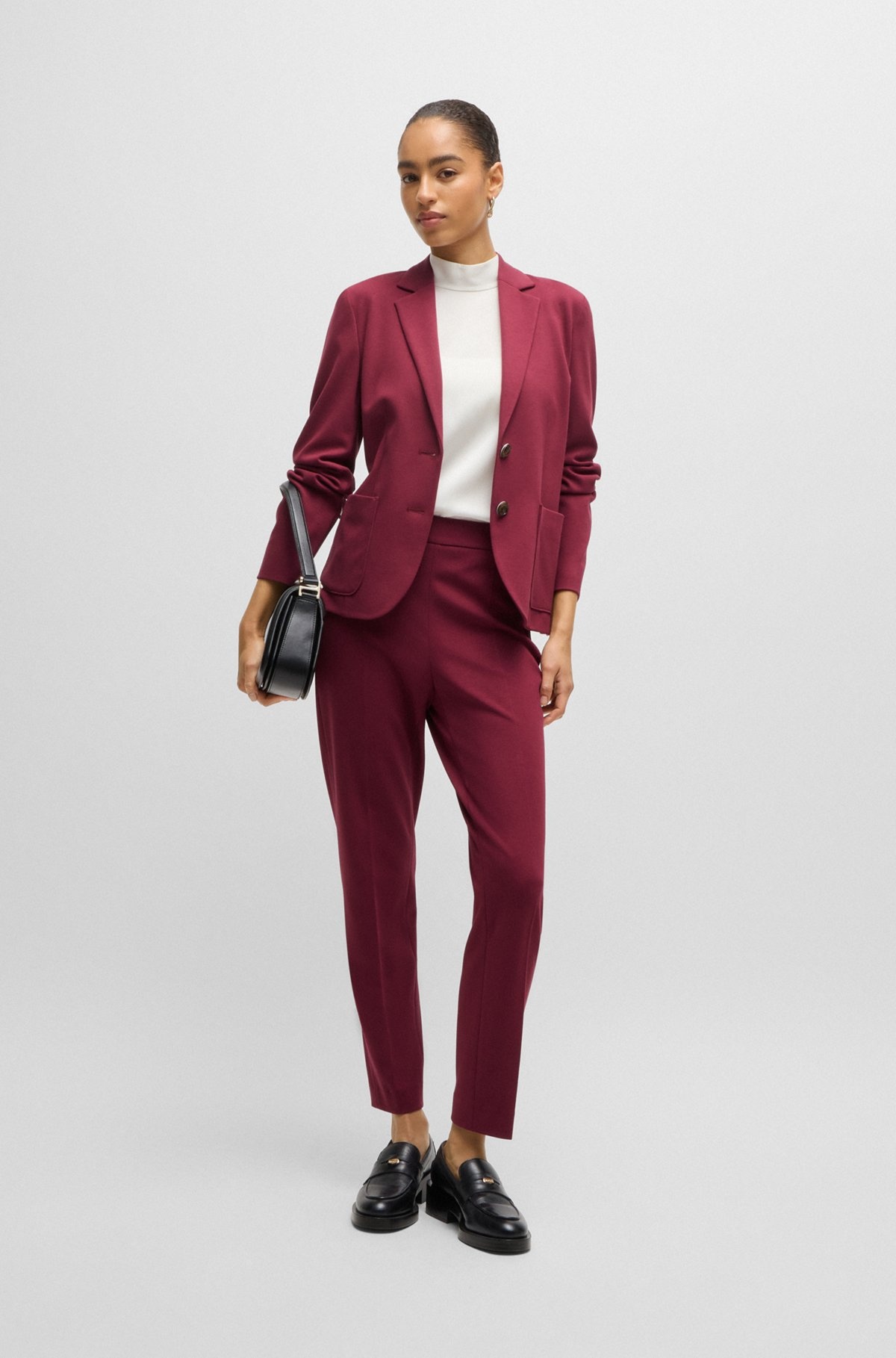 EXTRA-SLIM-FIT JACKET IN STRETCH FABRIC - 3