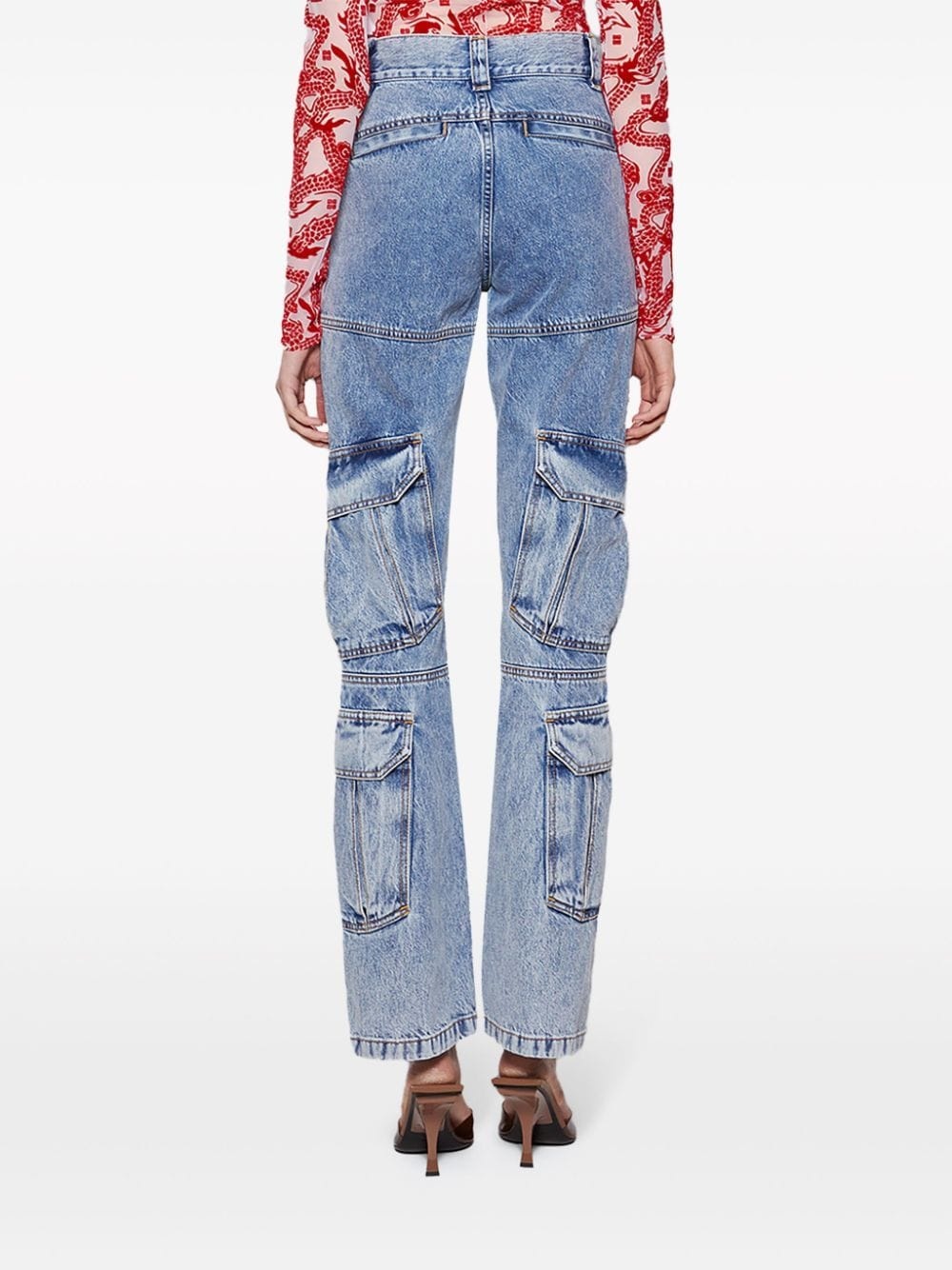 bootcut cargo jeans - 5