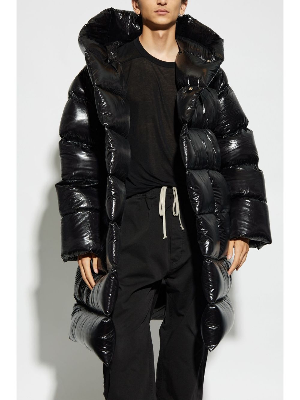 hooded padded coat - 3