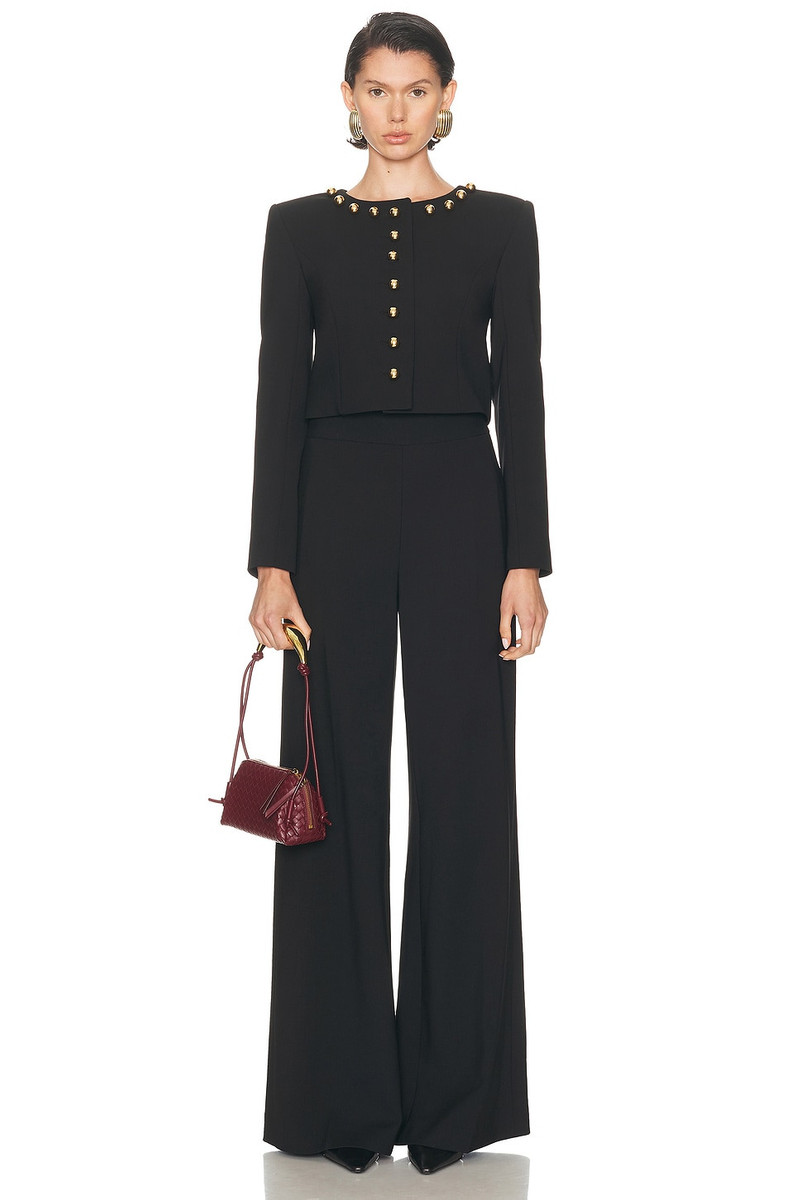 CAROLINA HERRERA Collarless Cropped Jacket outlook