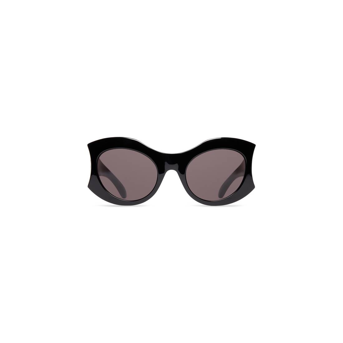 Hourglass Round Sunglasses  in Black - 1