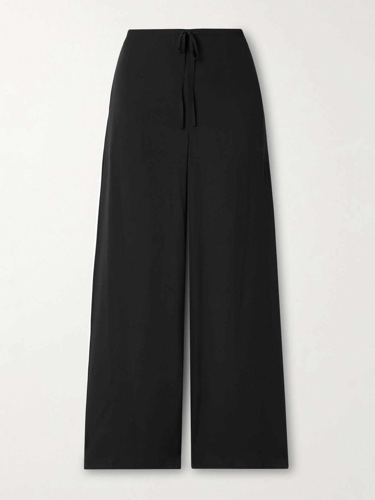 Crepe Wide-leg Pants - 1