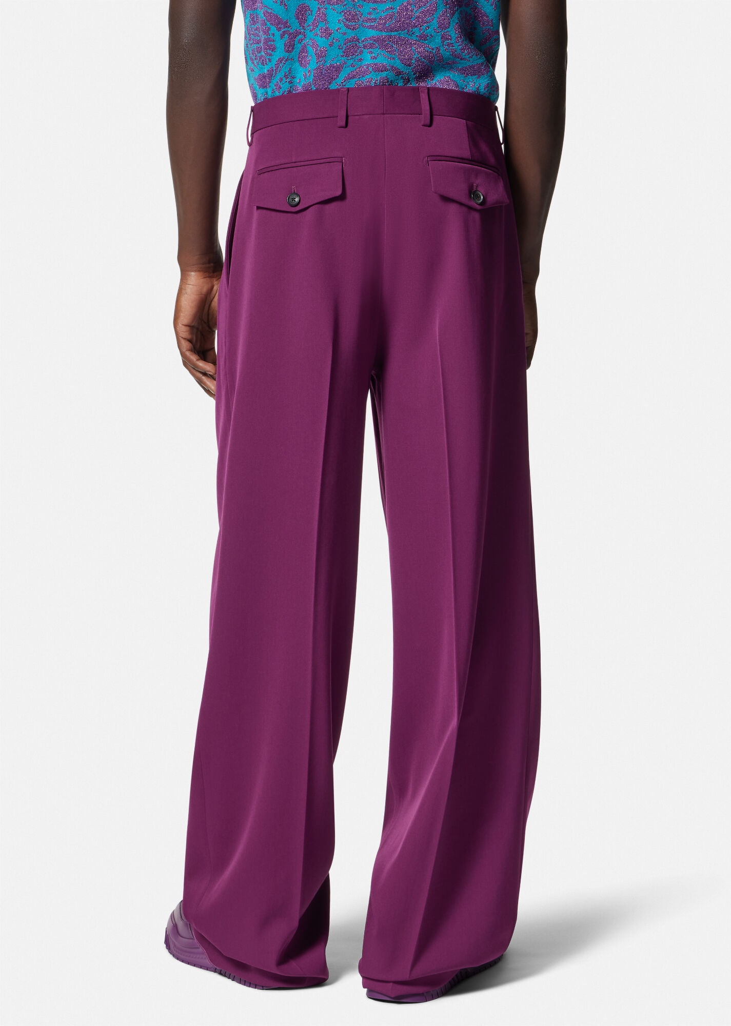 Pleated Wool Pants - 4