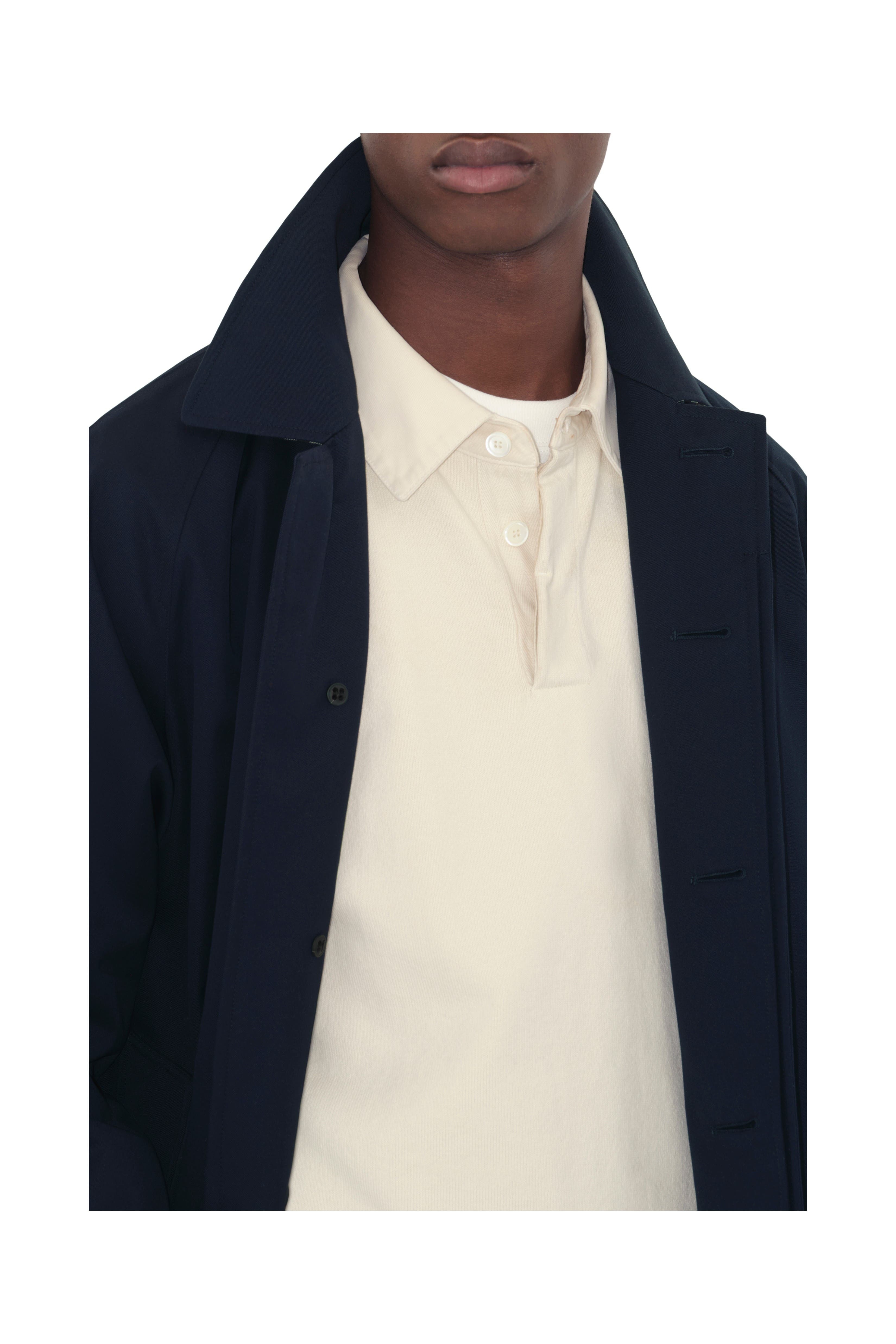 burberry Long Camden Heritage Car Coat in Coal Blue at Nordstrom - 5