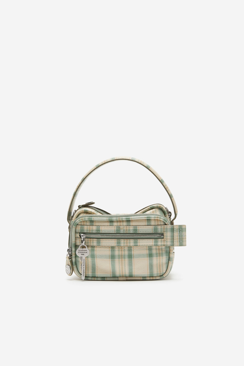 Camero Kit check crossbody bag - Green/orange 1