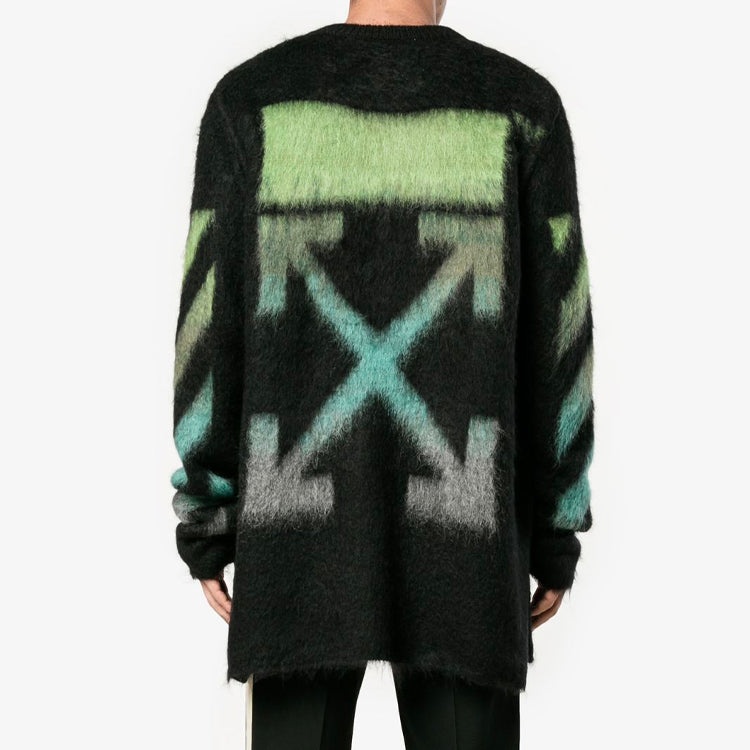 Off-White Gradient Alphabet Printing Loose Fit Blue Green OMHA036F176500041040 - 3