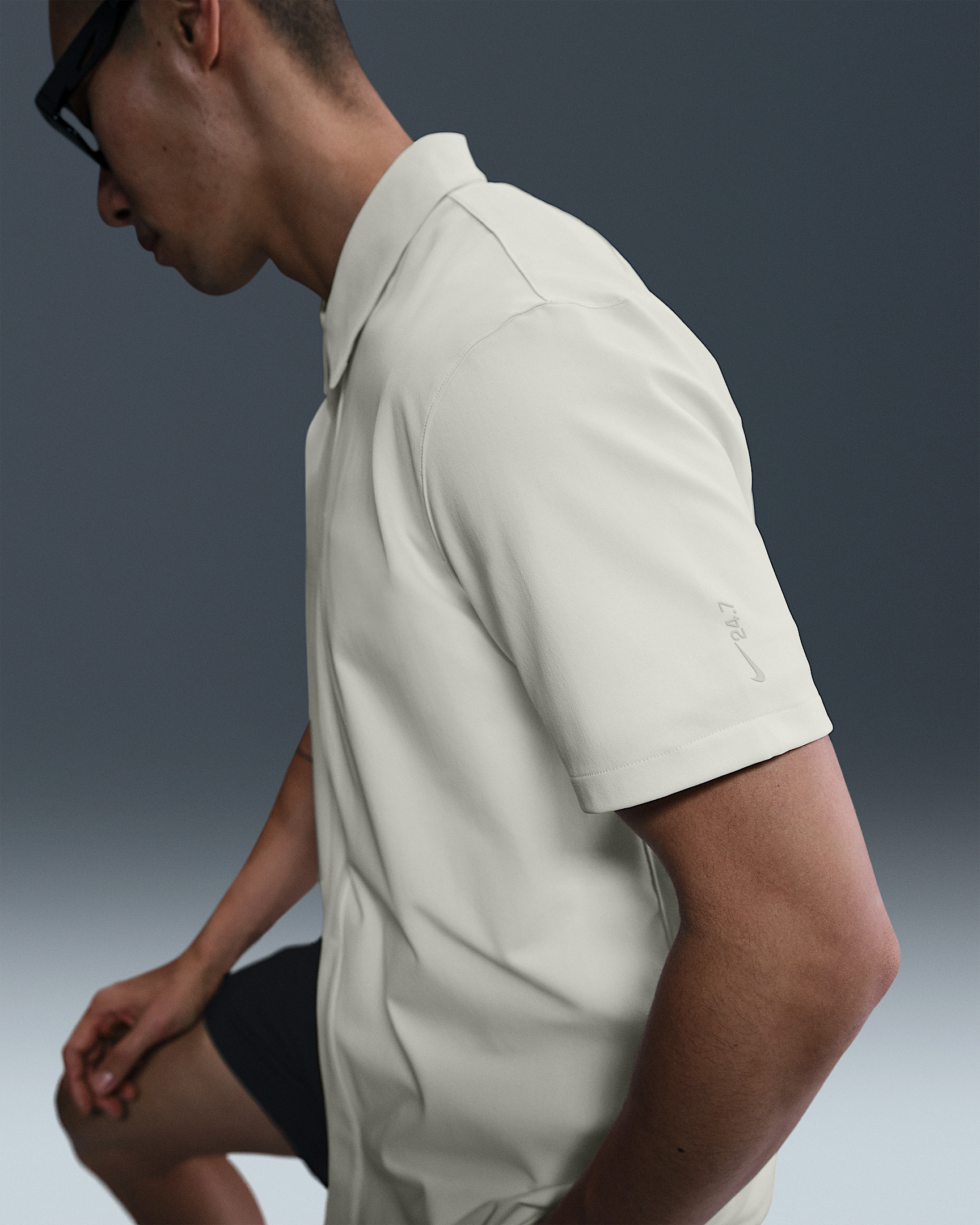 Nike 24.7 PerfectStretch Men's Dri-FIT Short-Sleeve Snap-Down Top - 3