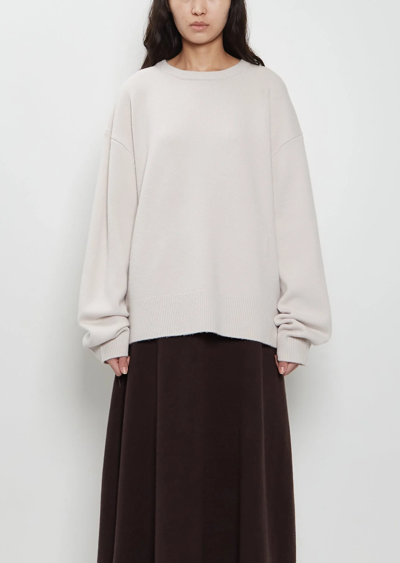 n°431 Mike Stretch Cashmere Sweater — Chalk - 1