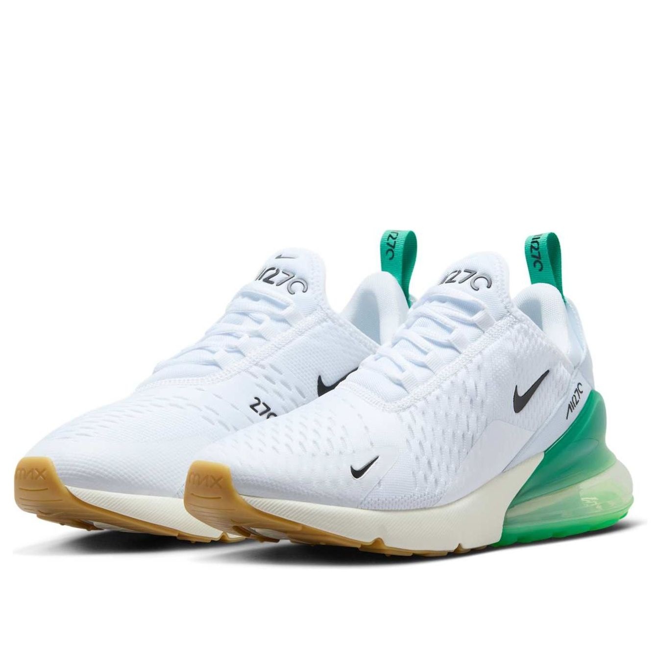 (WMNS) Nike Air Max 270 'White Summit White Stadium Green Black' AH6789-125 - 3