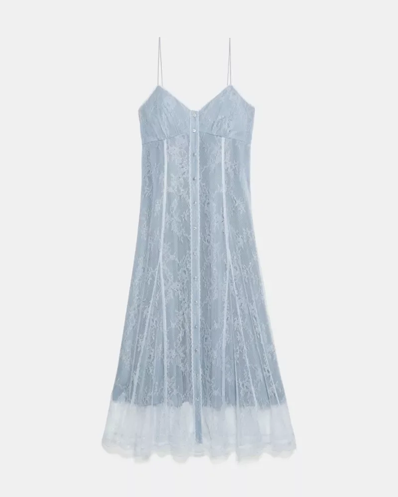Lurex Lace Sleeveless Midi Dress - 1