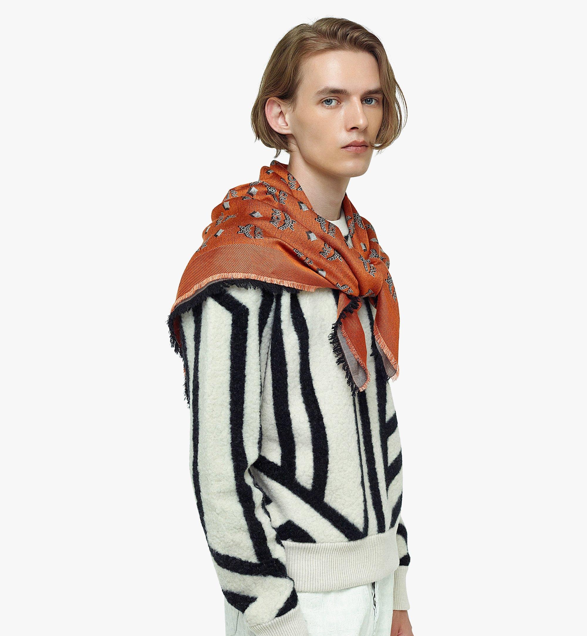 Bi-color Jacquard Monogram Scarf - 2