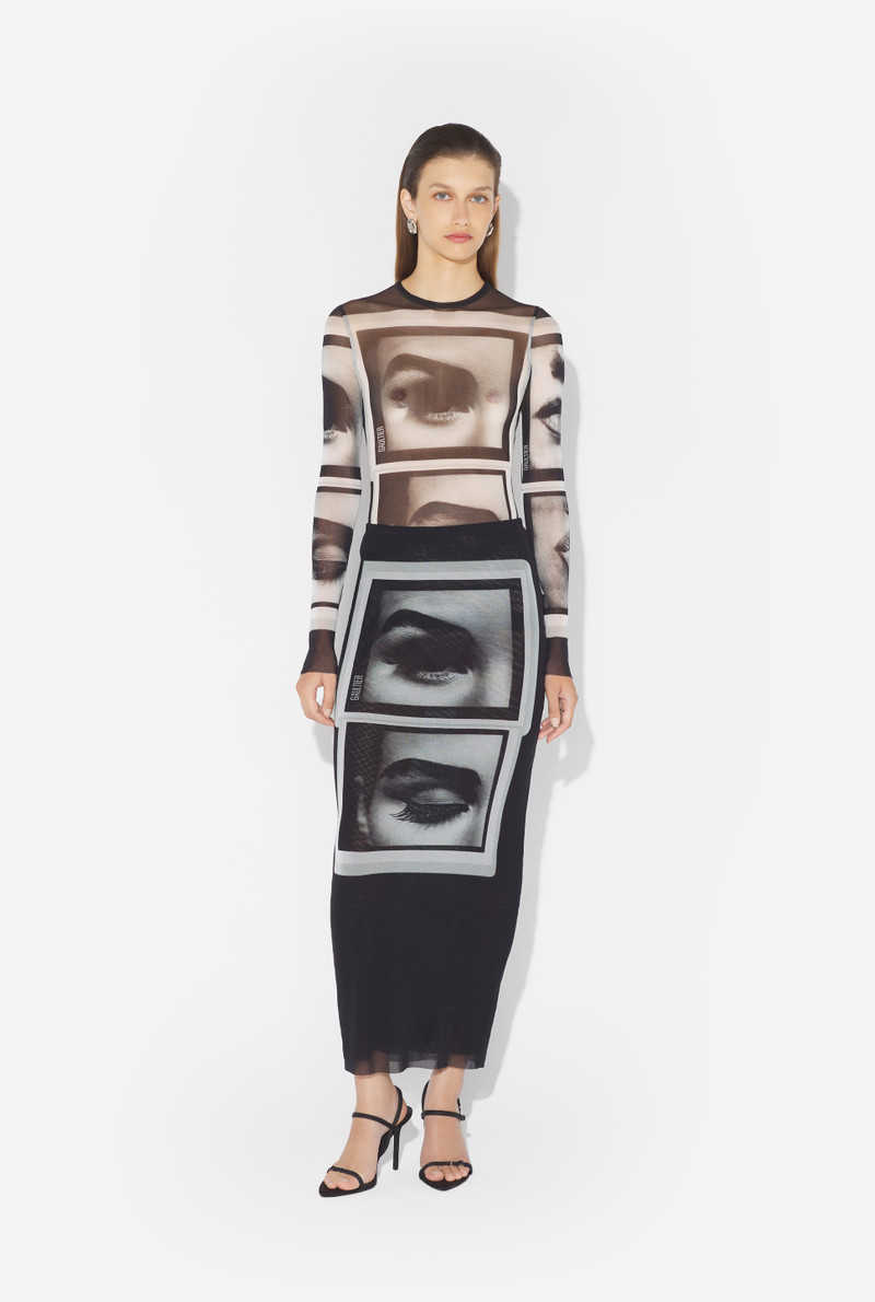 RE-EDITION - THE BLACK EYES AND LIPS SKIRT 1