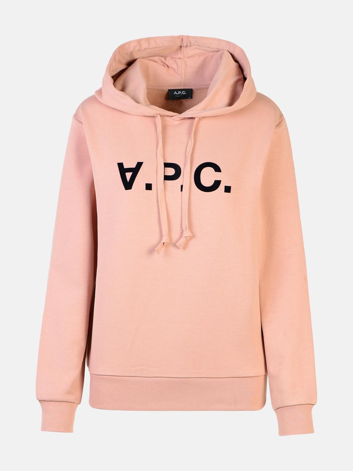 LIGHT PINK COTTON SWEATSHIRT - 1