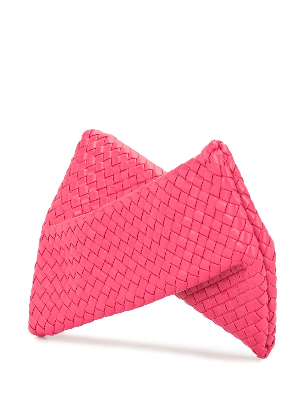 woven-effect clutch bag - 3