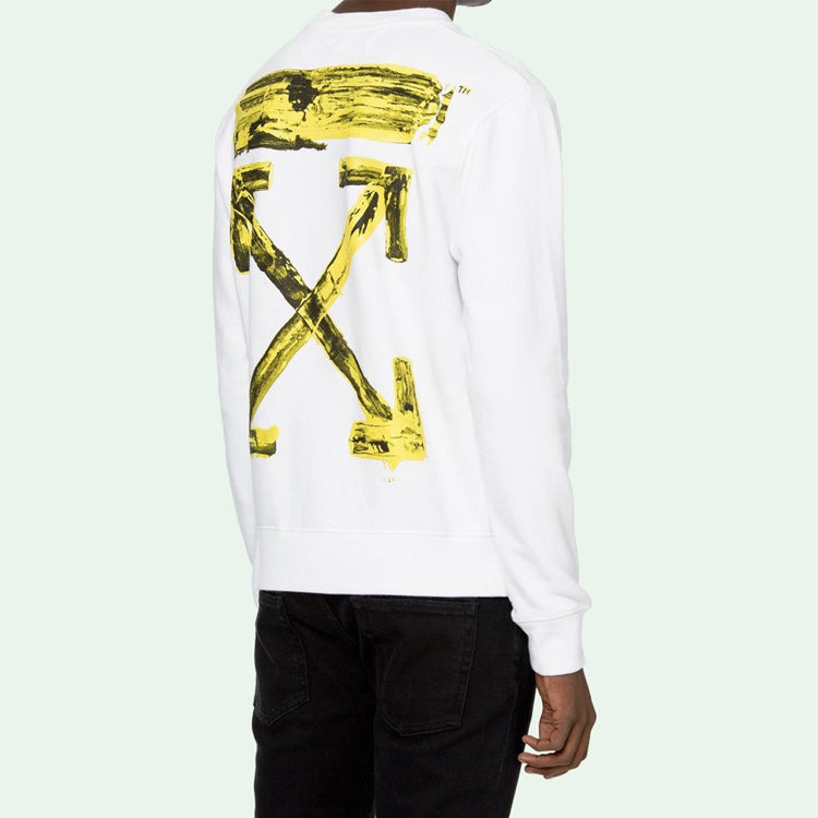 Off-White C/O Virgil Abloh Men'S White Acrylic Arrows Sweatshirt OMBA025F19E300100160 - 6