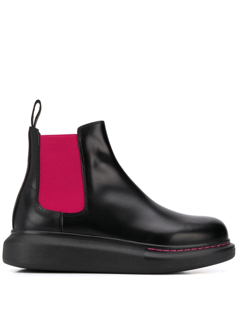 contrast Chelsea boots - 1