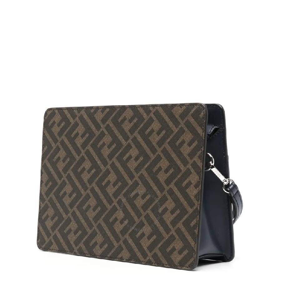 Fendi Squared Logo Applique Standing Clutch - 2