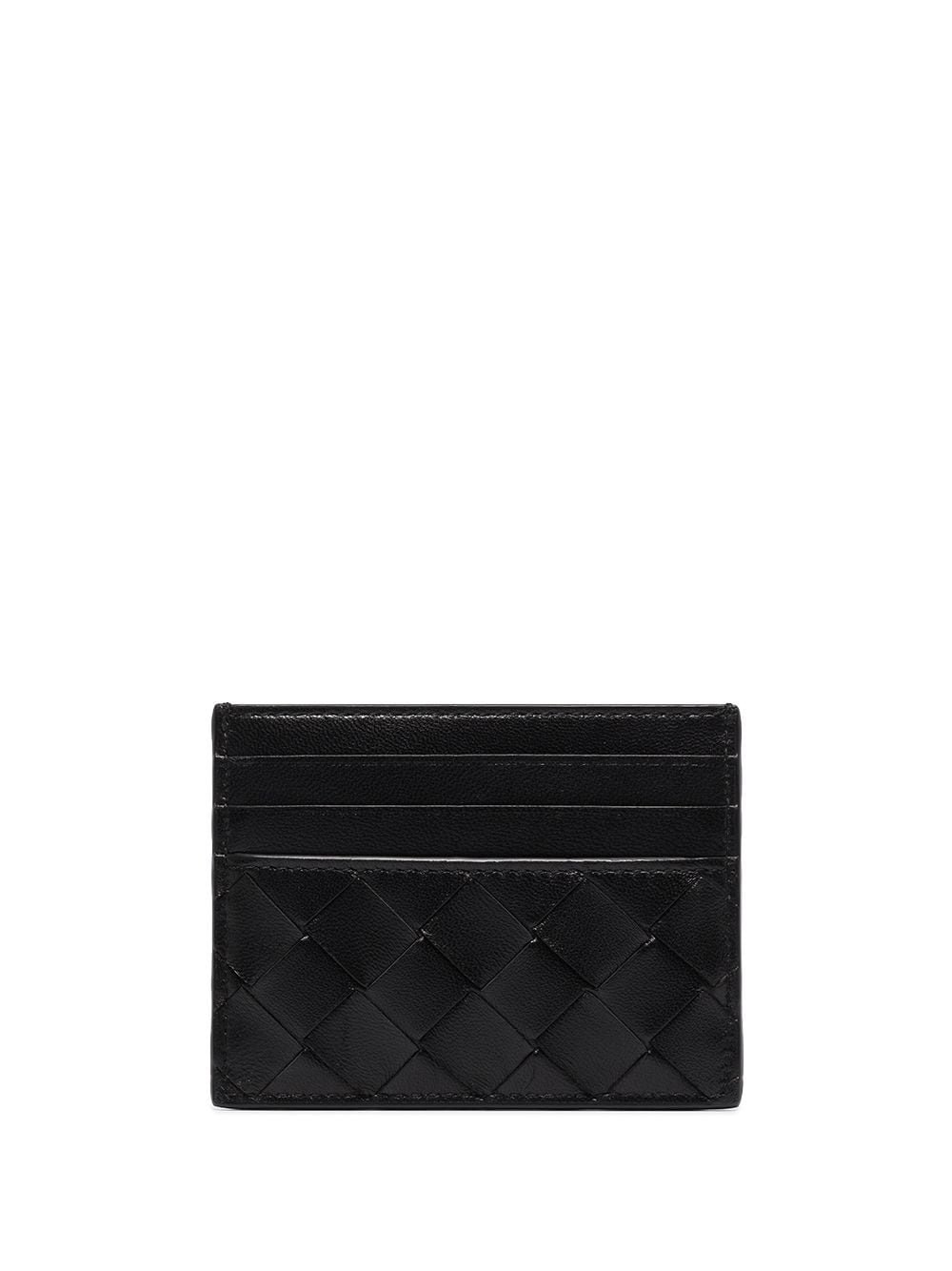 Intrecciato-weave cardholder - 1