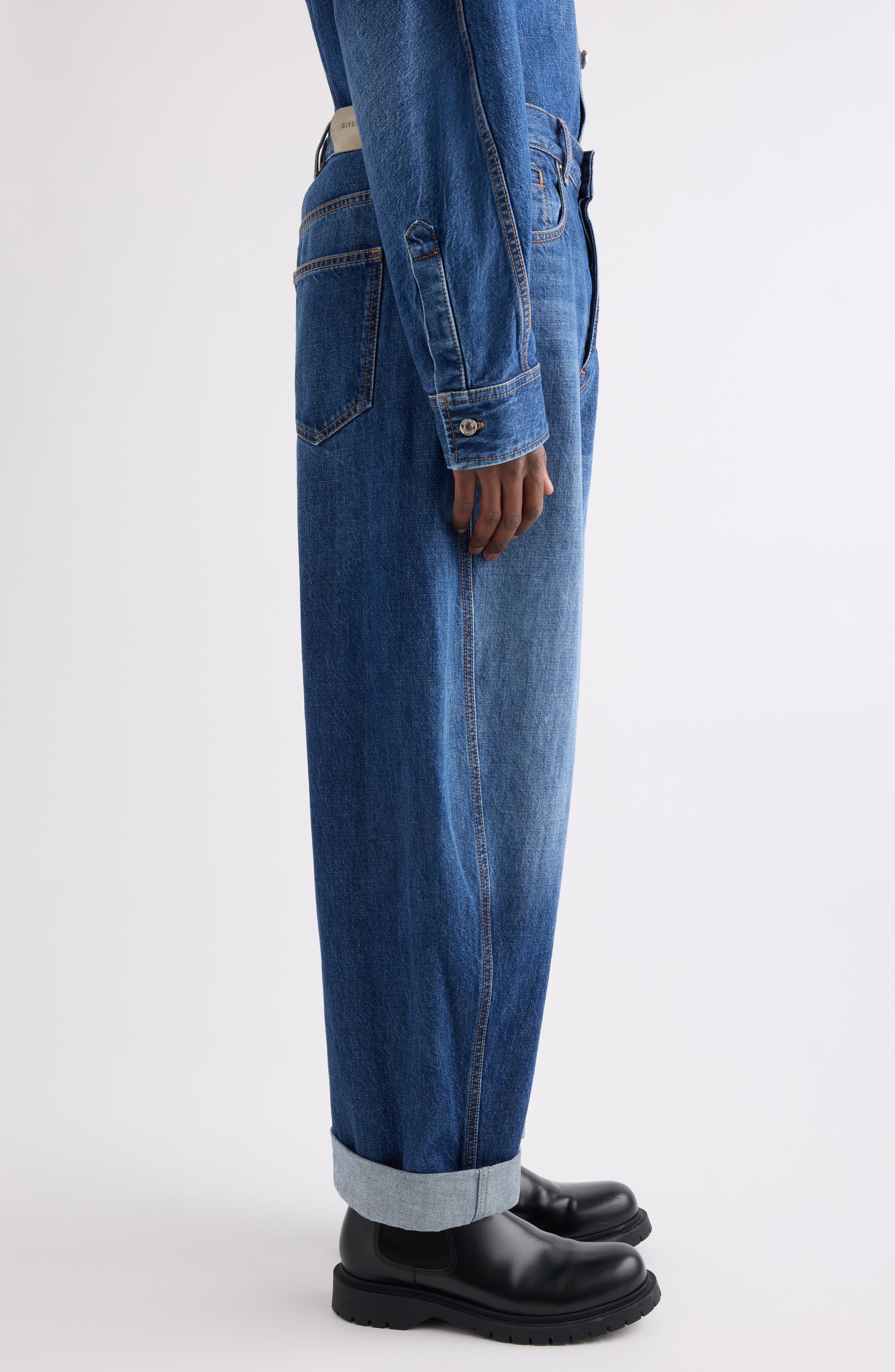 Givenchy Twisted Seam Jeans in Dark Blue at Nordstrom - 4