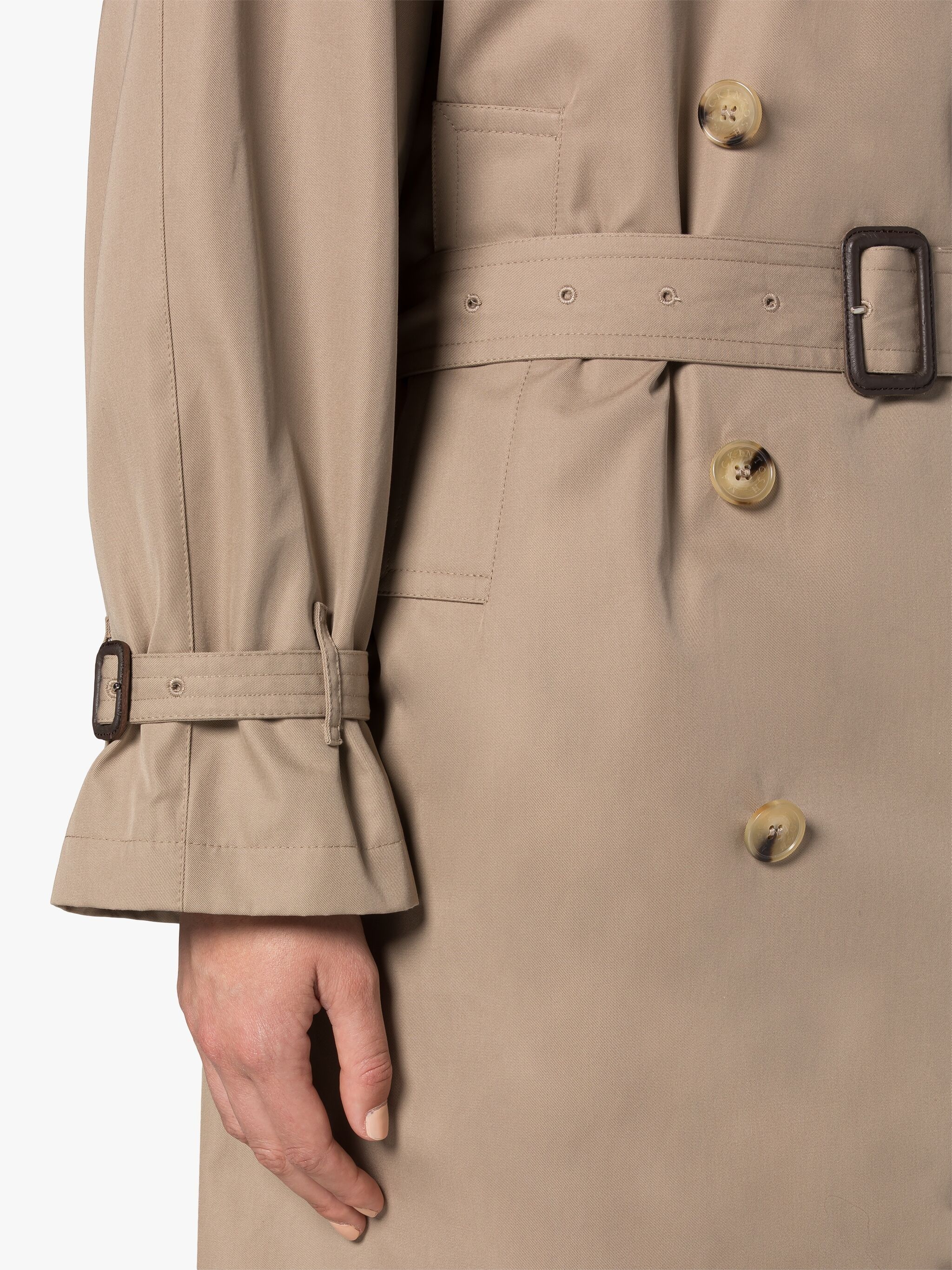 JAMIE SAND GABARDINE COTTON TRENCH COAT - 6