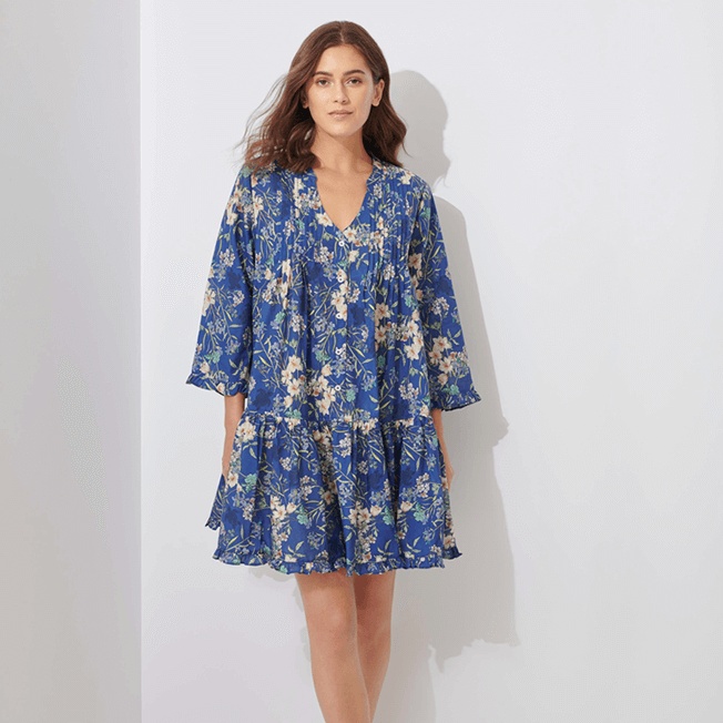 Women Linen Cover-up Botanicals - 4