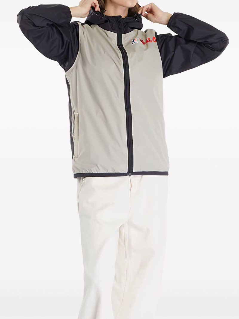 Comme des Garçons PLAY x K-Way Claude hooded jacket outlook