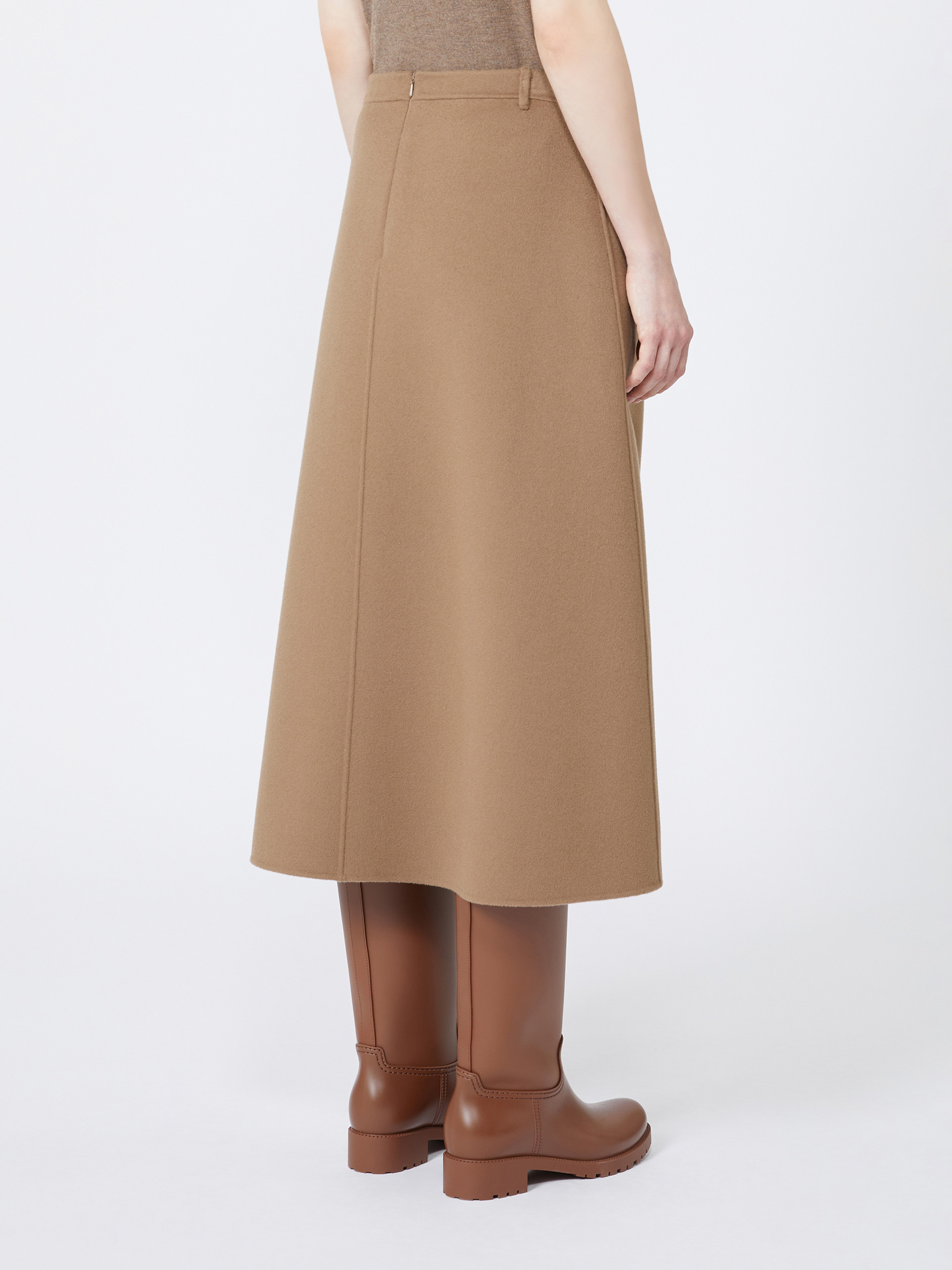 GLORIA Flared wool skirt - 4