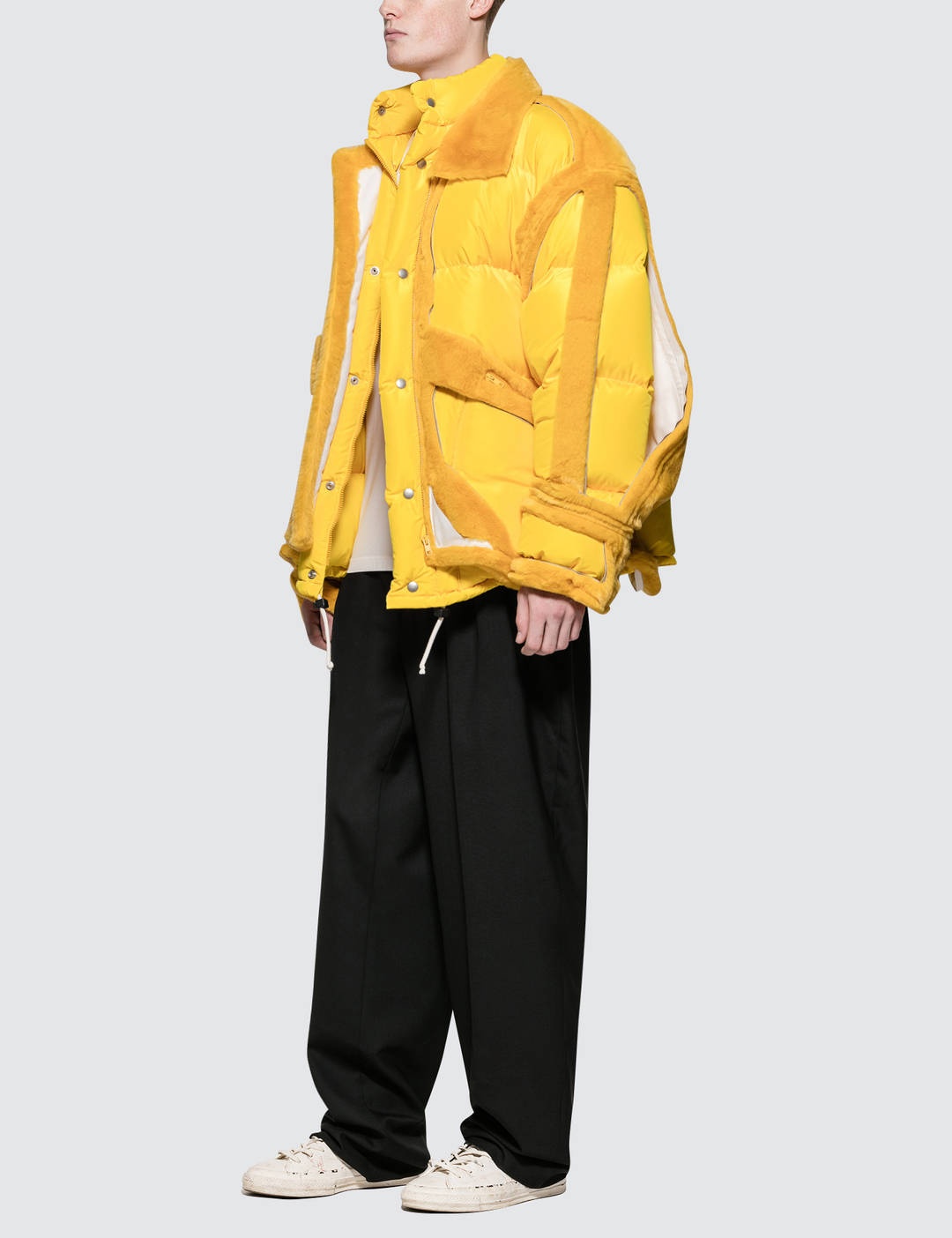 Yellow Trim Show Puffer Jacket - 4